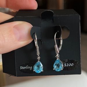 Silver sterling earrings, NEW